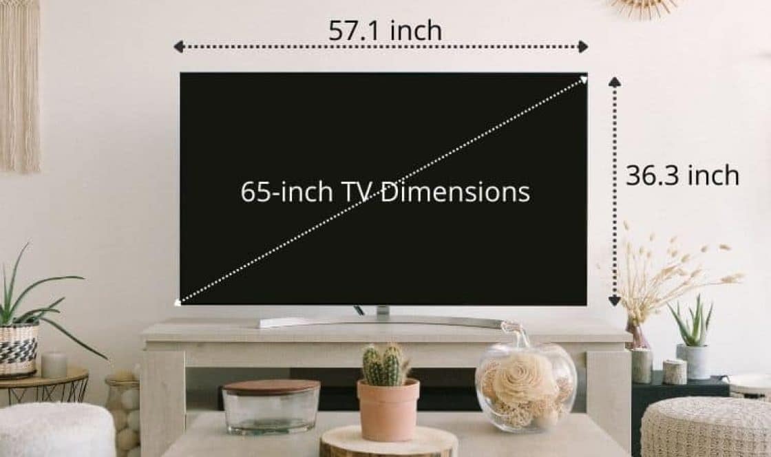 65-Inch TV Dimensions