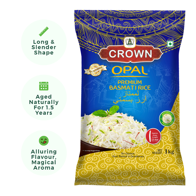 Crown Opal Basmati Rice 5kg